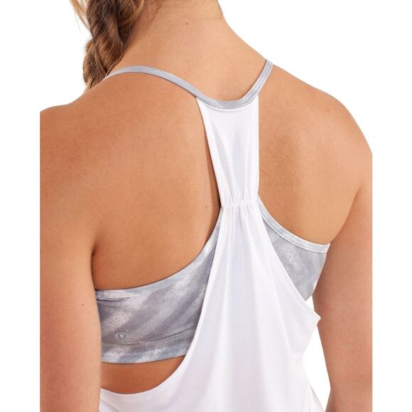 Lululemon White‎ No limits Tank Top in Blazer Fossil Women’s Size 4 - Picture 2 of 6